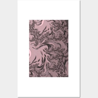 Swirling Floral Pattern Posters and Art